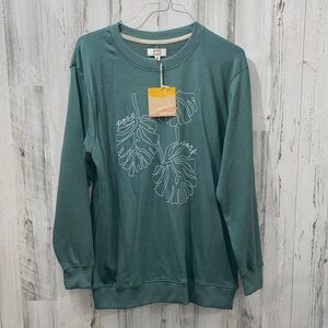 1013 Post Surf Green Graphic Sweatshirt